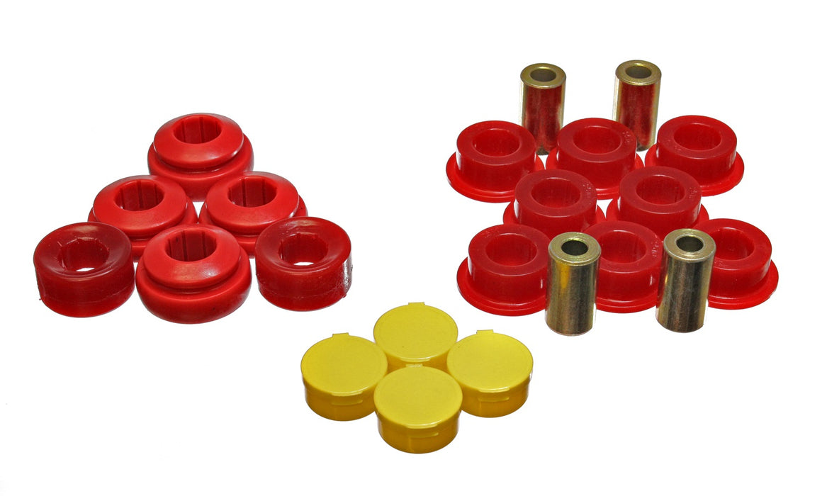 Energy Suspension 16.3118R Trailing Arm Bushing Set; Red; Rear; Performance Polyurethane; - Truck Part Superstore