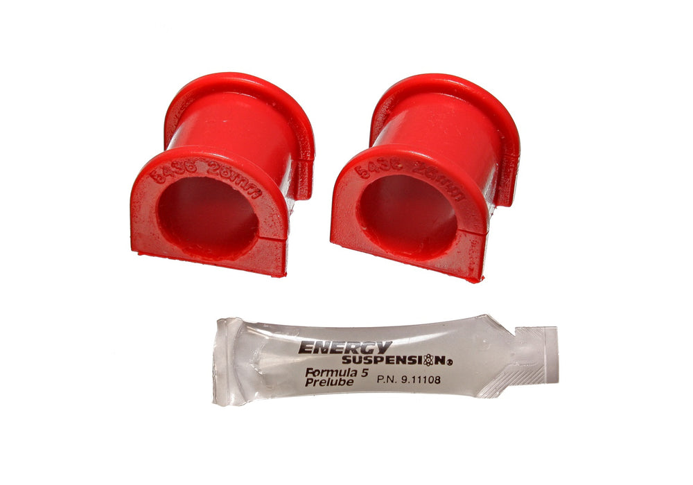 Energy Suspension 16.5130R Sway Bar Bushing Set; Red; Front; Bar Dia. 26mm; Performance Polyurethane; - Truck Part Superstore