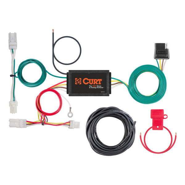 CURT 56408 Custom Wiring Harness; 4-Way Flat Output; Select Kia Forte5 - Truck Part Superstore