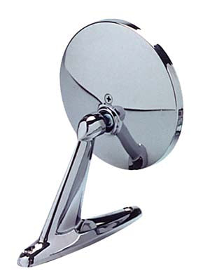 Cipa USA 17000 Car Mirror Universal; Round; 4.75 in.; Chrome Plated Plastic; Left Or Right; - Truck Part Superstore
