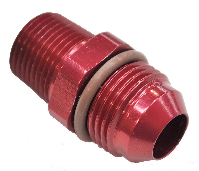 Quick Fuel Technology 19-118RQFT Fuel Fitting; -8AN O-Ring To 3/8 in. NPT; Red; - Truck Part Superstore