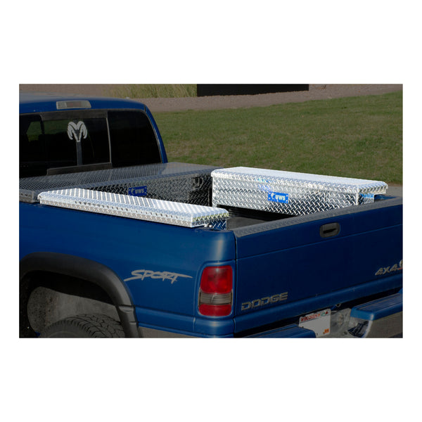UWS EC30201 Bright Aluminum 48in. Truck Side Tool Box with Low Profile (Heavy Packaging) - Truck Part Superstore
