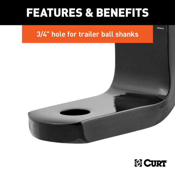 CURT 45016 Class 2 Ball Mount (1-1/4in. Shank; 3;500 lbs.; 3-1/4in. Drop; 9-3/8in. Long) - Truck Part Superstore