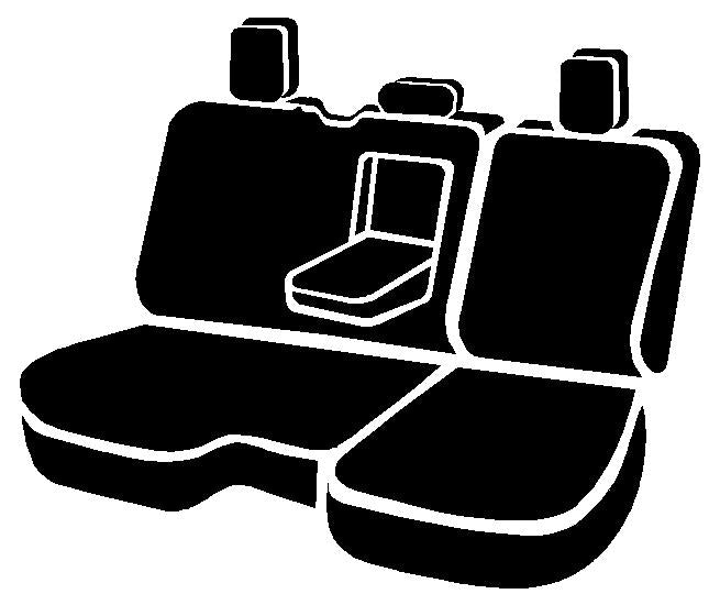 FIA SP82-54 BLACK Seat Protector™ Custom Seat Cover; Black; Split Seat 40/60; - Truck Part Superstore
