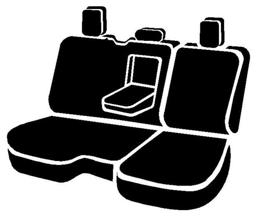 FIA TRS42-54 BLACK Wrangler™ Solid Seat Cover; Saddle Blanket; Black; Split Seat 40/60; - Truck Part Superstore