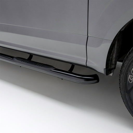 ARIES 204014 3in. Round Black Steel Side Bars; Select Chevrolet Suburban - Truck Part Superstore