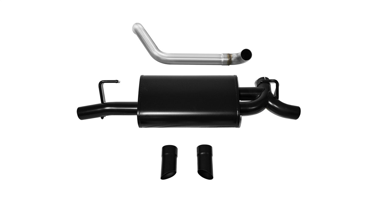 Corsa Performance 21013BLK Jeep JL Axle Back Exhaust 2.5 Inch Dual Rear Exit W/Turn Down Outlets 18 Wrangler JL Sport Black db By Corsa - Truck Part Superstore