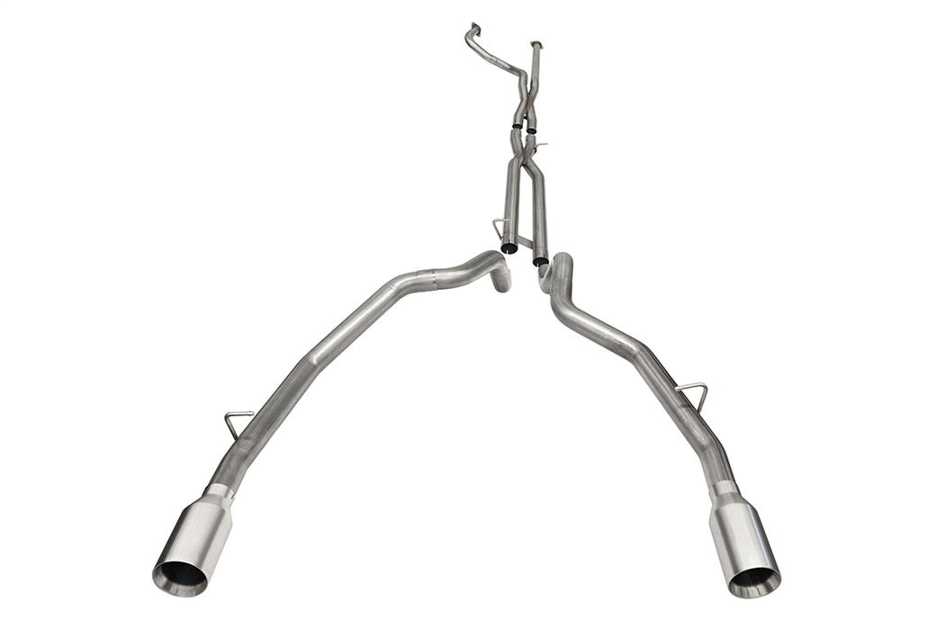 Corsa Performance 21190 3.0in. Dual Rear Exit Catback Exhaust System with Flat Cut 5.0in. Dual Wall Tips - Truck Part Superstore