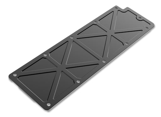 Holley 241-265 LS Valley Cover; Trussed; Satin Black Anodized Finish; Billet Aluminum; - Truck Part Superstore
