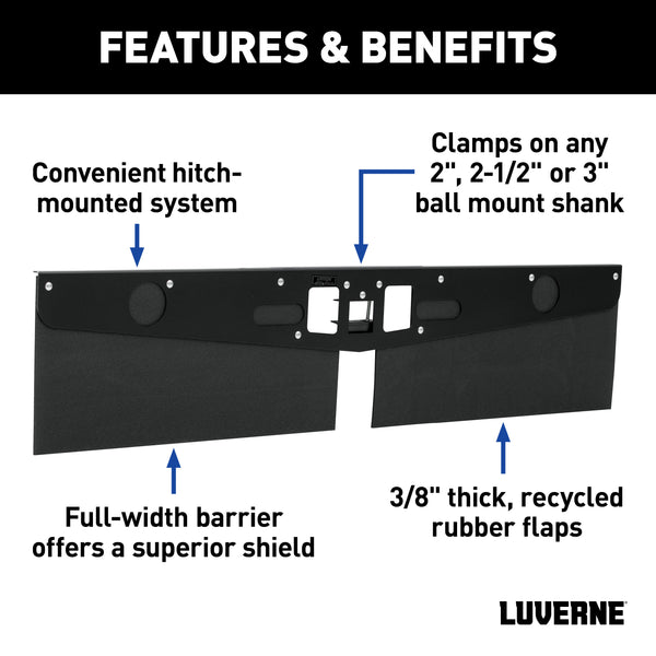 Luverne 255200 Tow Guard Short-15in.-2in. to 3in. Ball Mount - Truck Part Superstore