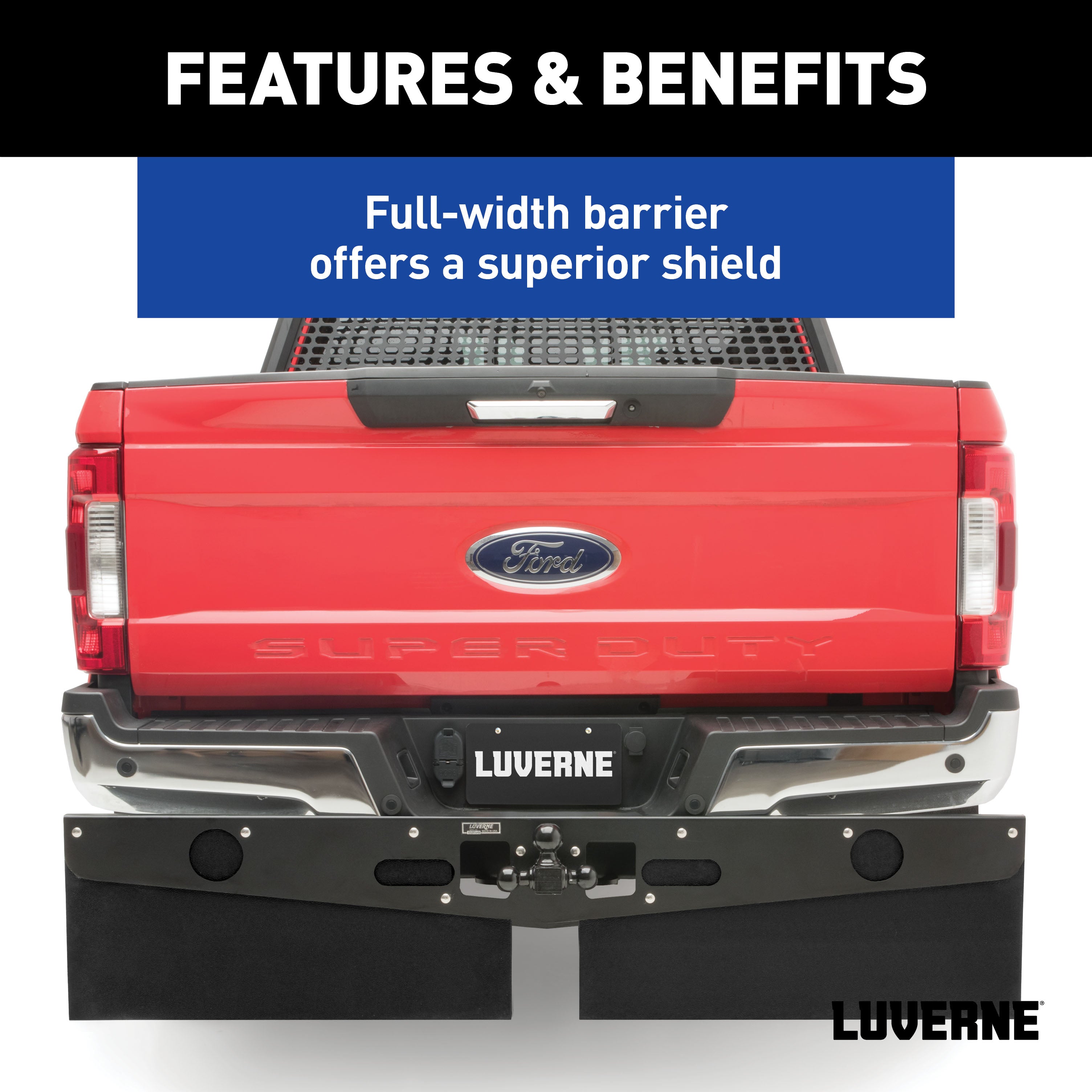 Luverne 255200 Tow Guard Short-15in.-2in. to 3in. Ball Mount - Truck Part Superstore