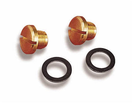 Holley 26-85 Fuel Bowl Plug; Incl. Gaskets; Pair; - Truck Part Superstore