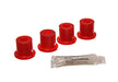 Energy Suspension 2.2105R Shackle Bushing Set; Red; Performance Polyurethane; - Truck Part Superstore