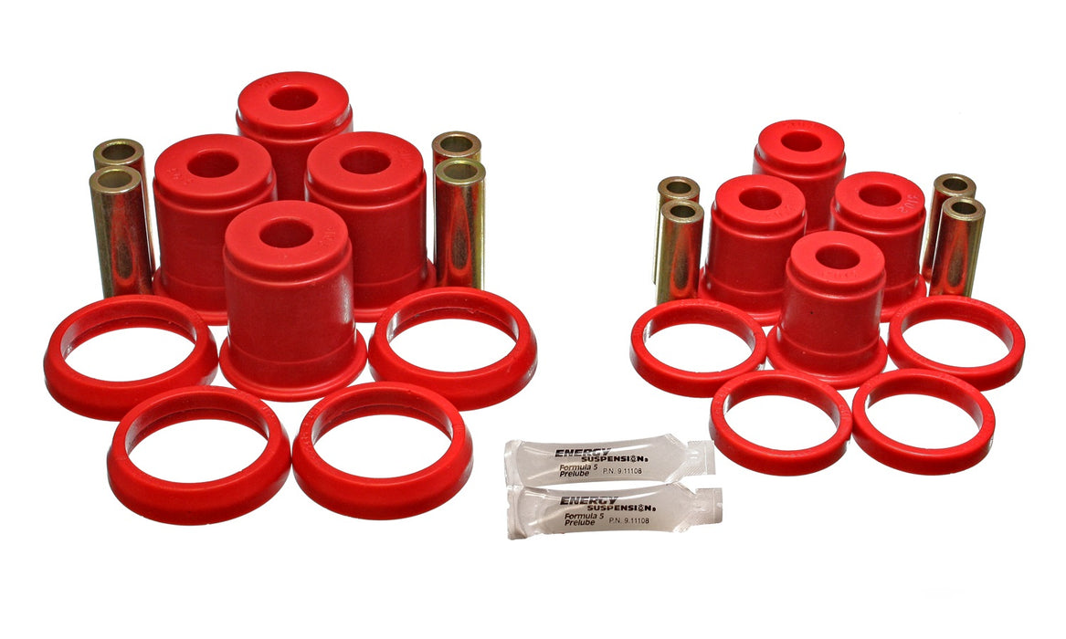 Energy Suspension 2.3104R Control Arm Bushing Set; Red; Rear; Performance Polyurethane; - Truck Part Superstore