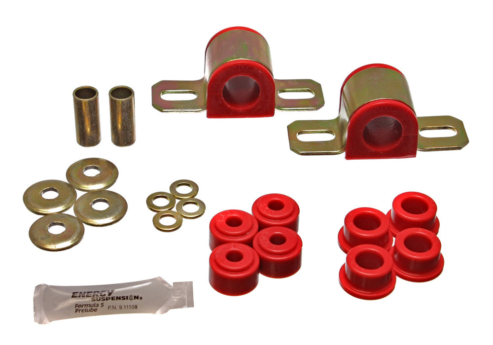 Energy Suspension 2.5104R Sway Bar Bushing Set; Red; Front; Bar Dia. 24mm; Performance Polyurethane; - Truck Part Superstore