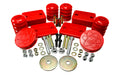 Energy Suspension 2.6115R Bump Stop Set; Red; Front And Rear; Jounce Bumpers; w/Spacer And Hardware; - Truck Part Superstore