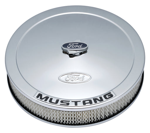 Ford Racing 302-361 Air Cleaner Kit Chrome Embossed Mustang Logo 13 Inch Diameter W/Center Nut Ford Racing - Truck Part Superstore