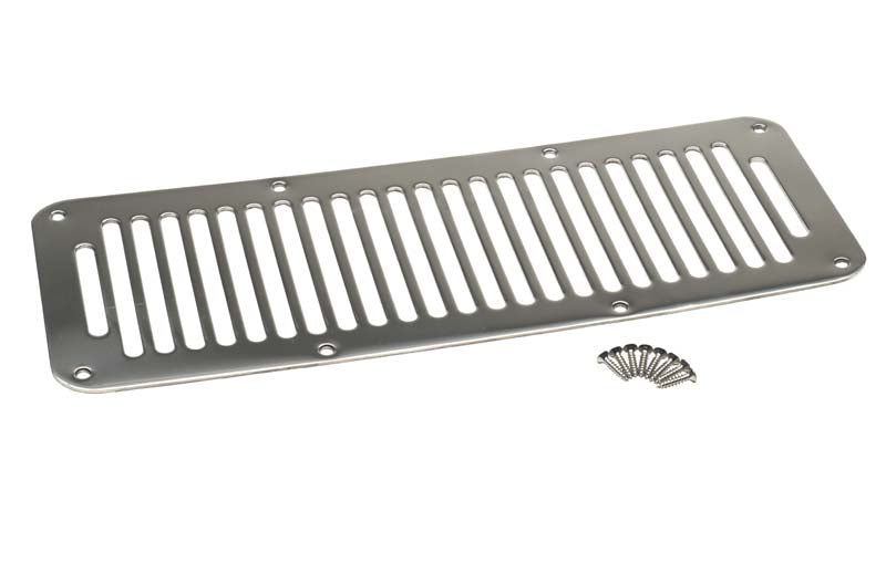 Kentrol 30458 Jeep YJ Hood Vent 8 Holes 87-95 Wrangler TJ Polished Silver Kentrol - Truck Part Superstore