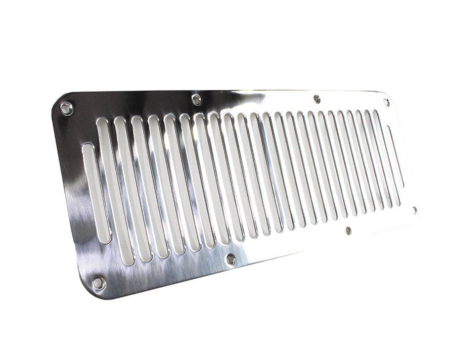 Kentrol 30458 Jeep YJ Hood Vent 8 Holes 87-95 Wrangler TJ Polished Silver Kentrol - Truck Part Superstore