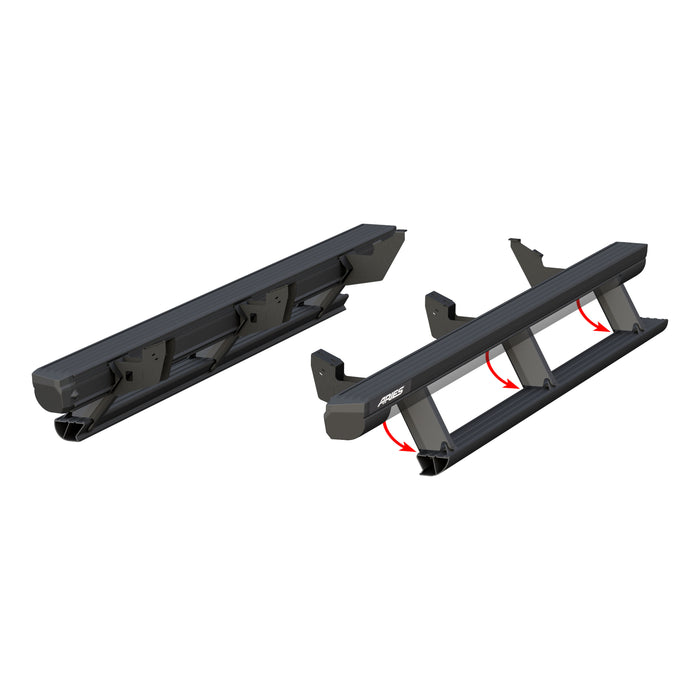 ARIES 3047952 ActionTrac 83.6in. Powered Running Boards; Select Toyota Tundra Crew Cab - Truck Part Superstore