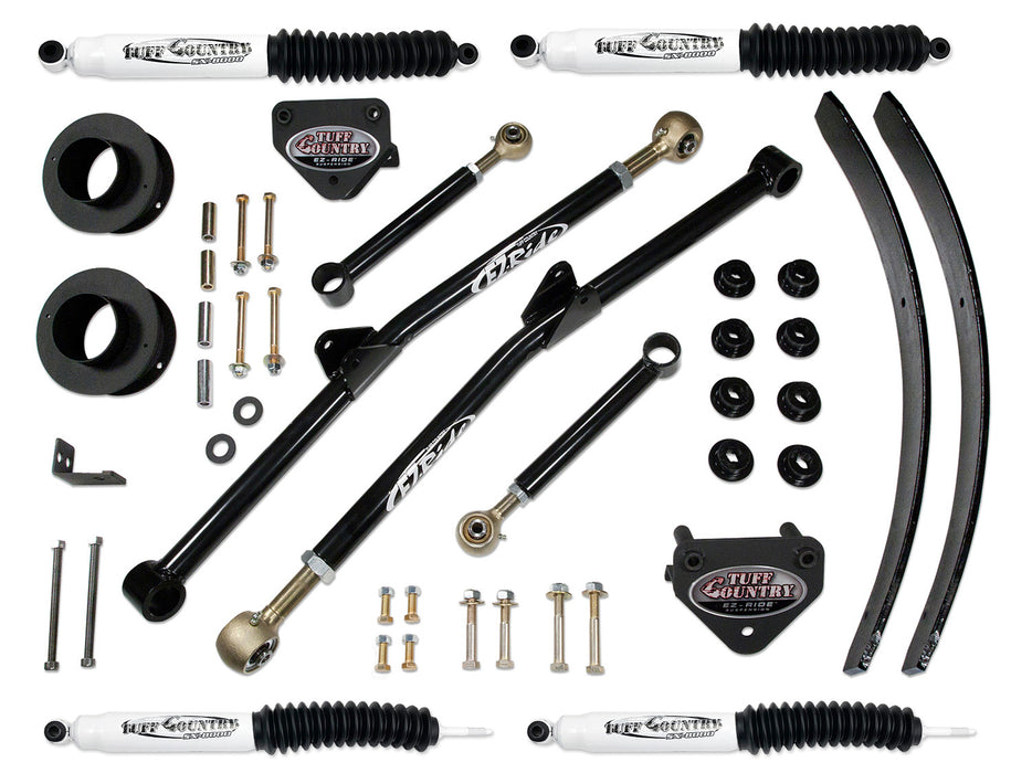 Tuff Country 33915KN 3 Inch Long Arm Lift Kit 94-99 Dodge Ram 1500 w/ SX8000 Shocks Fits Vehicles Built March 31 1999 and Earlier Tuff Country - Truck Part Superstore