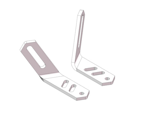 Husky Towing 31401 Replacement Right and Left Angle Brackets Used In Base Rail Installation - Truck Part Superstore