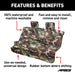 ARIES 3147-20 Seat Defender 58in. x 63in. Removable Waterproof Camo XL Bench Seat Cover - Truck Part Superstore