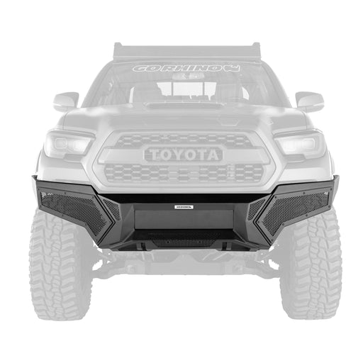 Go Rhino 343891T Low profile steel bumper with powered light mount protects front of vehicle - Truck Part Superstore