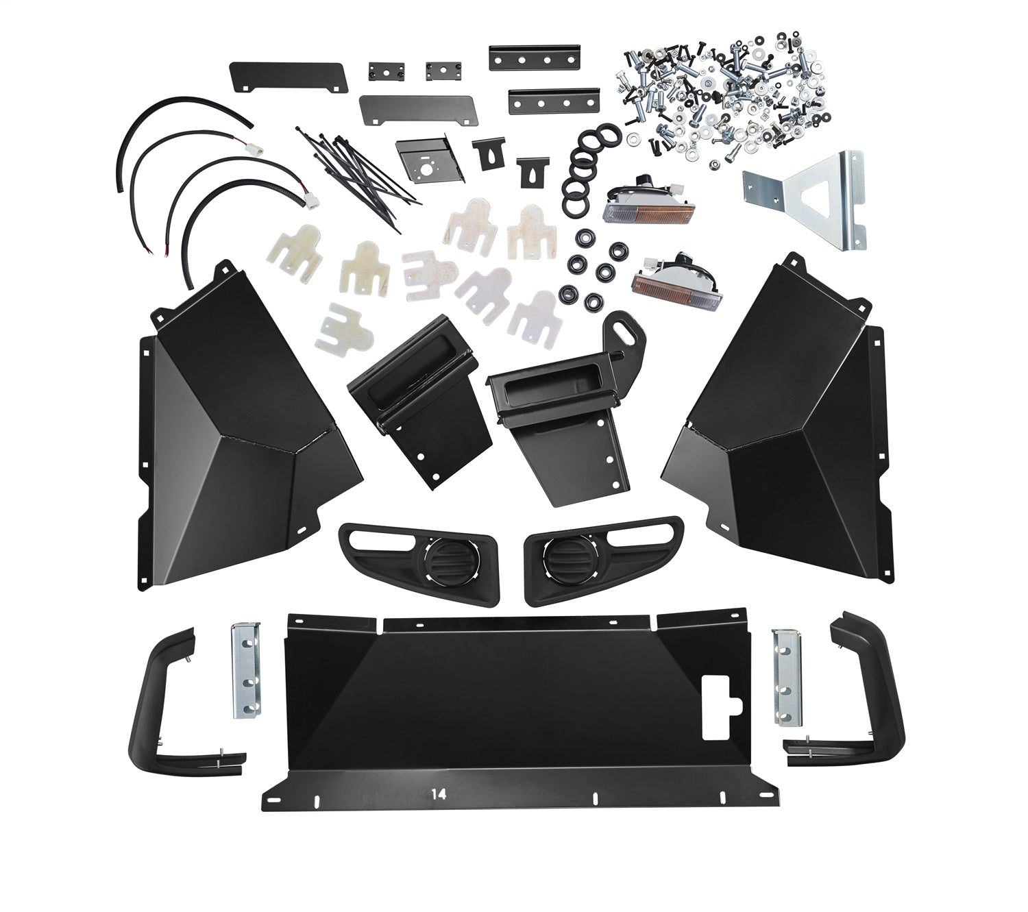 ARB 3450480 Front Deluxe Bull Bar Winch Mount Bumper; Front; Bull Bars