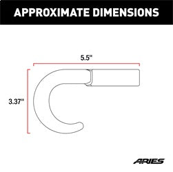 ARIES 35-5TOW ARIES 35-5TOW Dodge; Ram 2500; 3500 Truck Bull Bar Tow Hooks - Truck Part Superstore