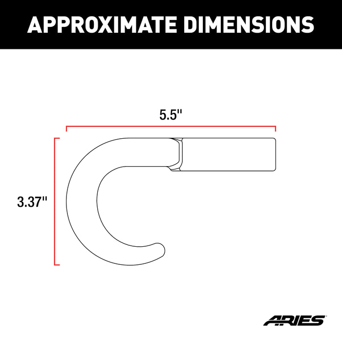 ARIES 35-5TOW ARIES 35-5TOW Dodge; Ram 2500; 3500 Truck Bull Bar Tow Hooks - Truck Part Superstore