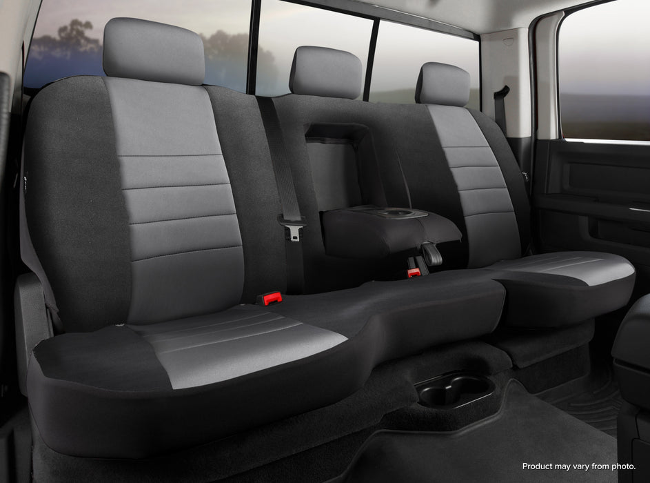 FIA NP92-54 GRAY Neo™ Neoprene Custom Fit Truck Seat Covers; Split Seat 40/60; - Truck Part Superstore