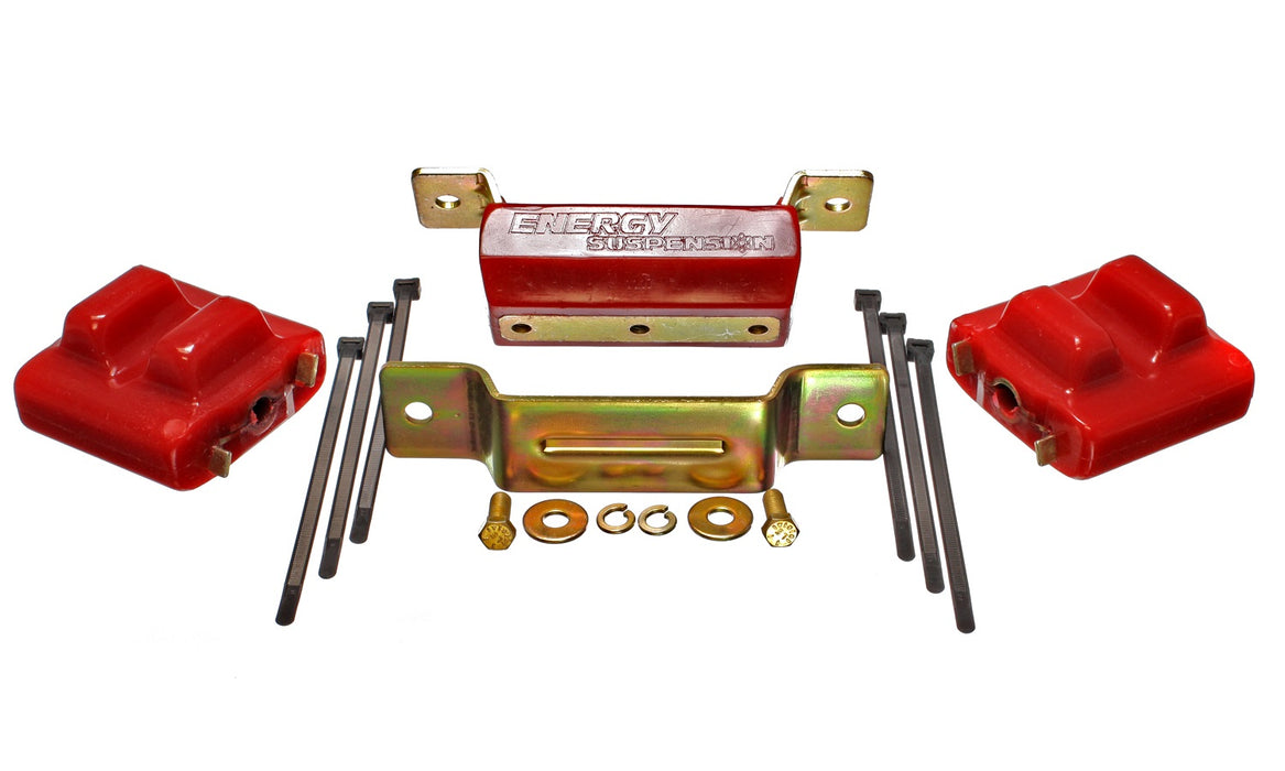 Energy Suspension 3.1131R Motor And Transmission Mount; Red; Zinc Finish; Performance Polyurethane; - Truck Part Superstore