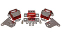 Energy Suspension 3.1134R Motor And Transmission Mount; Red; Chrome Finish; Performance Polyurethane; - Truck Part Superstore