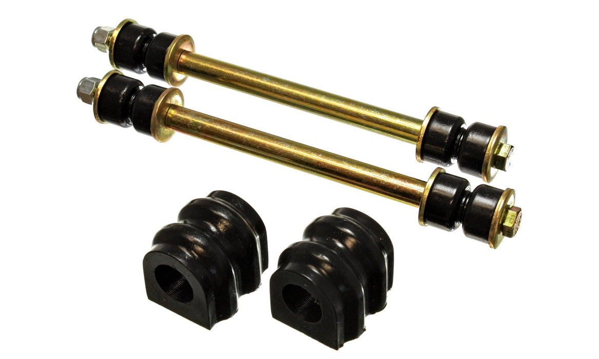 Energy Suspension 3.5223G Sway Bar Bushing Set; Black; Rear; Bar Dia. 23mm; Incl. Sway Bar End Links; - Truck Part Superstore