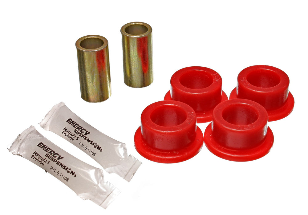 Energy Suspension 3.7116R Track Arm Bushing Set; Red; Rear; Performance Polyurethane; - Truck Part Superstore