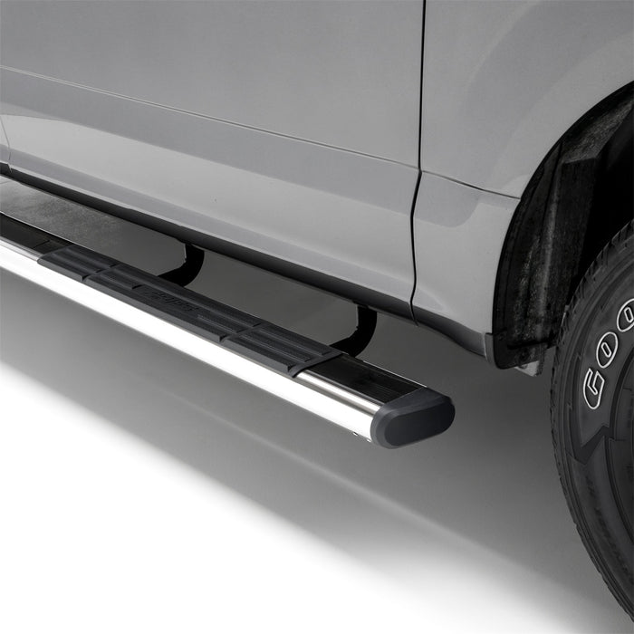 ARIES 4444031 6in. x 85in. Polished Stainless Oval Side Bars; Select Toyota Tundra - Truck Part Superstore