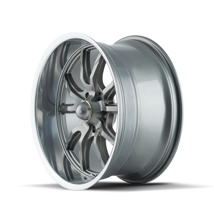 RIDLER 650-8961G 650 (650) GREY/POLISHED LIP 18X9.5 5x120.65 0MM 83.82MM - Truck Part Superstore