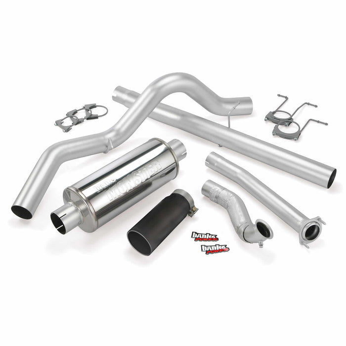 Banks Power 46299-B Monster Exhaust System; S/S-Black Tip-1994-97 Ford 7.3L; Cclb - Truck Part Superstore