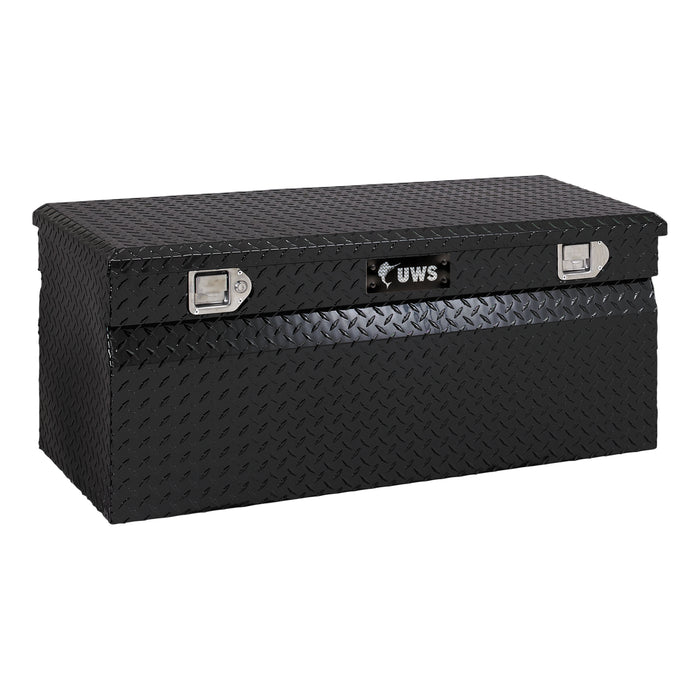UWS EC20212 Gloss Black Aluminum 42in. Utility Chest Box (Heavy Packaging) - Truck Part Superstore
