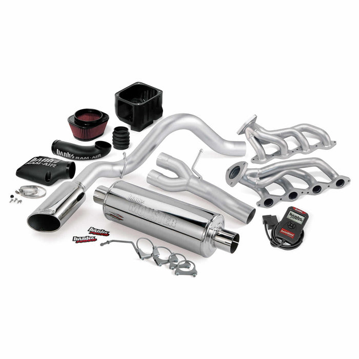Banks Power 48082 PowerPack System; Sngl Exh; Side Exit; S/S Chrome Tip-2010 Chevy 5.3L; CCSB; FFV - Truck Part Superstore