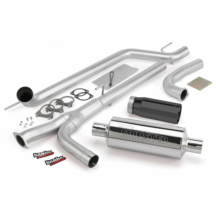 Banks Power 48123-B Monster Exhaust System; S/S-Black Tip-2004-2014 Nissan 5.6L Titan; All - Truck Part Superstore