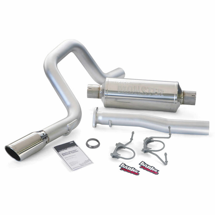 Banks Power 48141 Monster Exhaust System; Round; S/S-Chrome Tip-2007-14 Toyota 4.0; FJ Cruiser - Truck Part Superstore