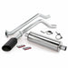 Banks Power 48346-B Monster Exhaust; Single; Side Exit; S/S-Black Tip-2009 Chevy 5.3; CCSB-ECSB; FFV - Truck Part Superstore