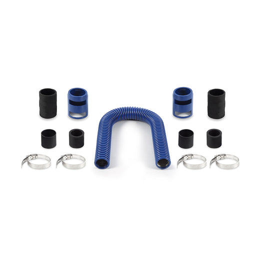 Mishimoto MMAH-U24BL Universal Flexible Stainless Steel Radiator Hose Kit, 24", Blue - Truck Part Superstore