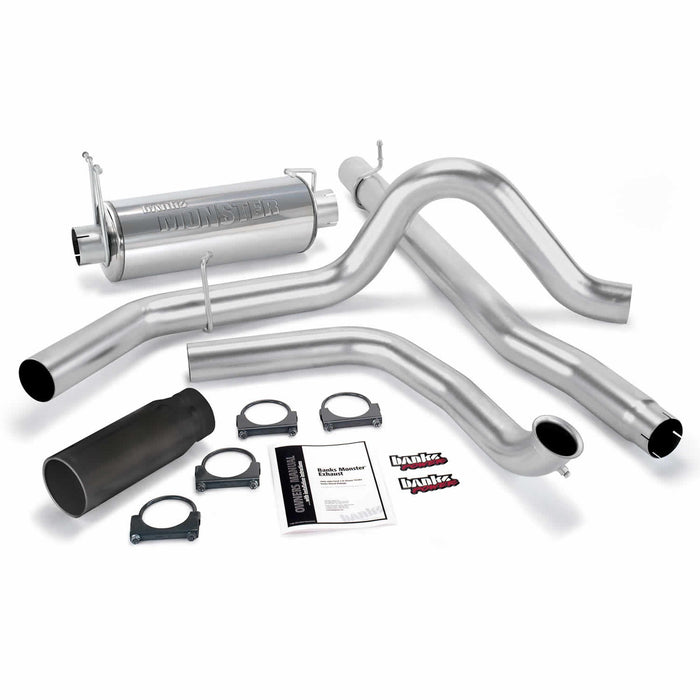 Banks Power 48653-B Monster Exhaust System; S/S-Black Tip-2000-03 Ford 7.3L Excursion - Truck Part Superstore