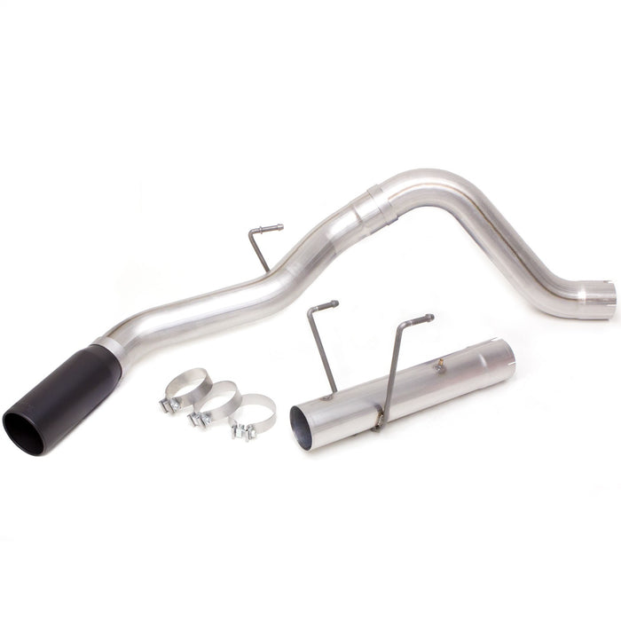 Banks Power 49796-B Monster Exhaust; 4.0in. Single; S/S-Black Tip-2014-18 Ram 6.7L; CCLB - Truck Part Superstore