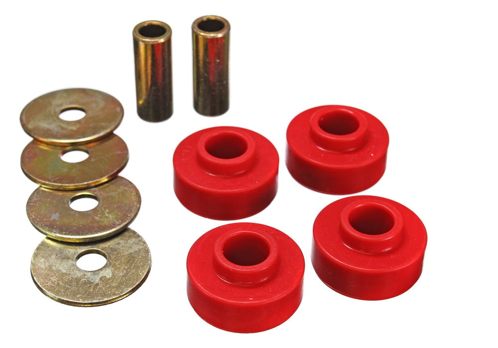 Energy Suspension 4.1126R Differential Carrier Bushing Set; Red; Performance Polyurethane; - Truck Part Superstore