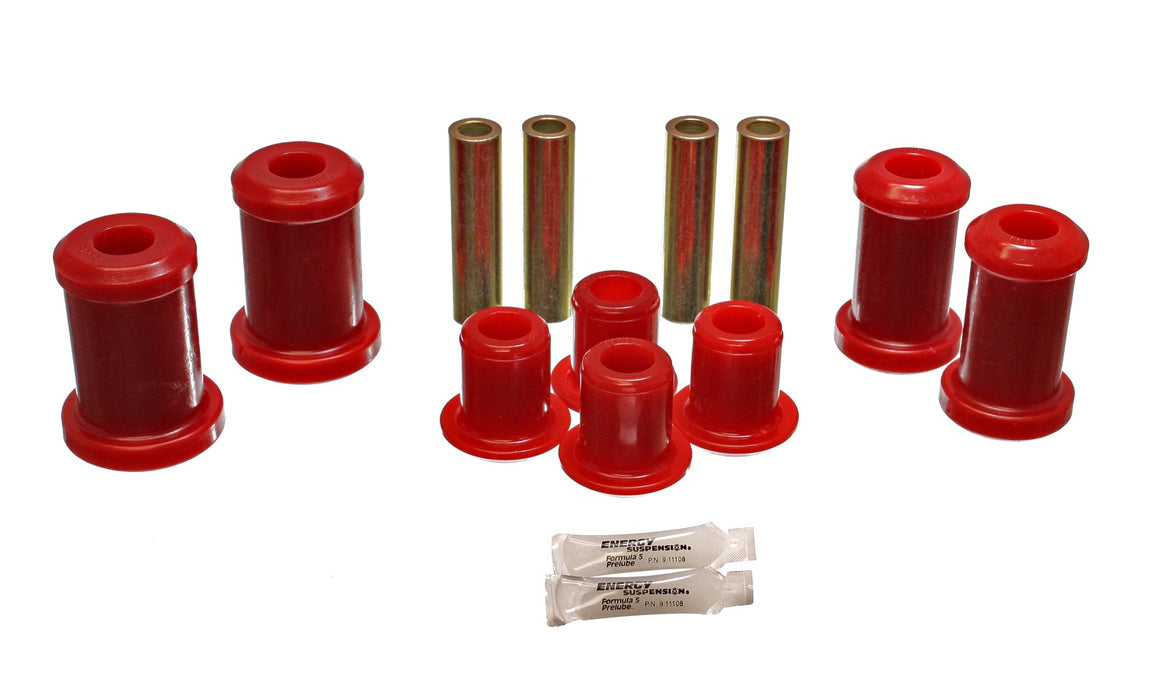 Energy Suspension 4.3145R Control Arm Bushing Set; Red; Front; Performance Polyurethane; - Truck Part Superstore