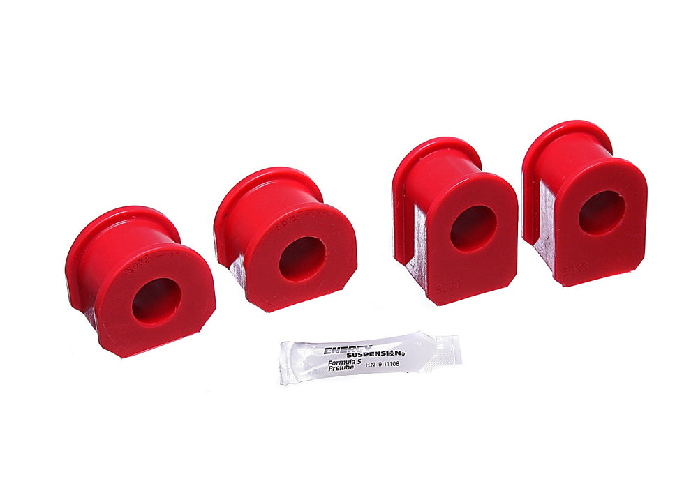 Energy Suspension 4.5149R Sway Bar Bushing Set; Red; Front; Bar Diam. 1 in.; Performance Polyurethane; - Truck Part Superstore